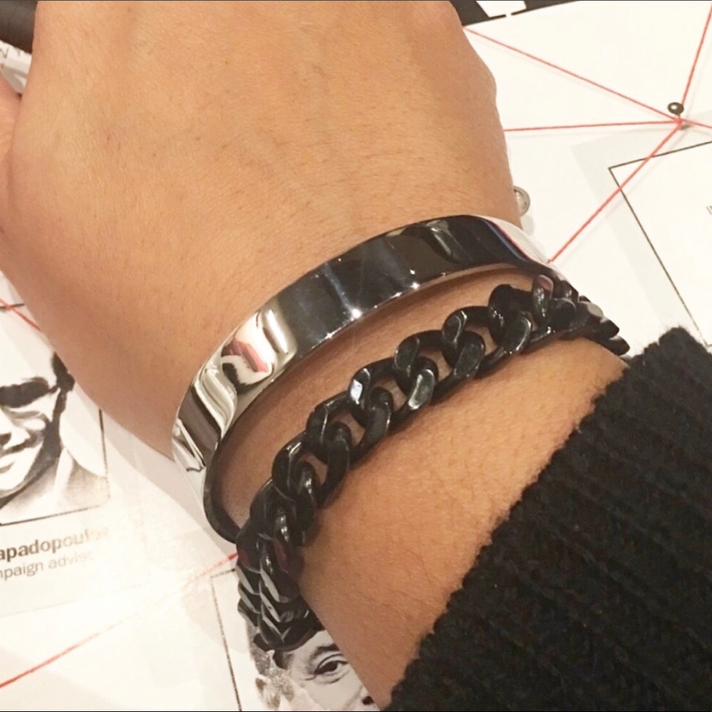 Unisex High Gloss Stainless Steel Bracelet